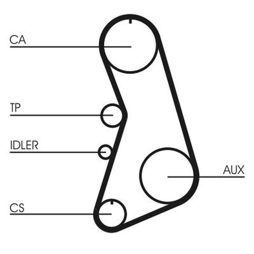 Continental CTAM Timing Belt Kit with Rollers CT919K4