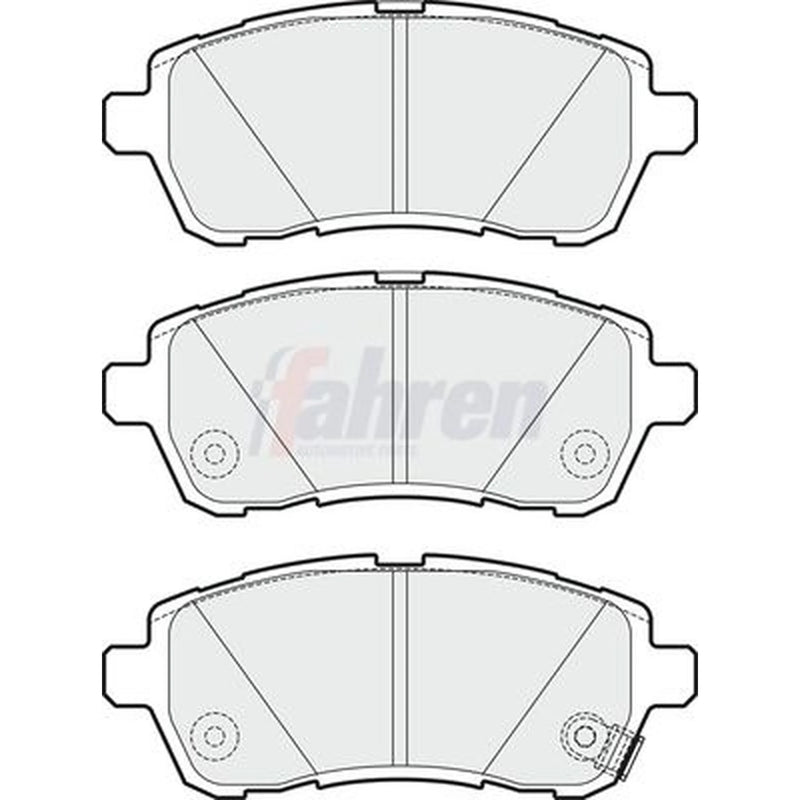 Fahren Front Brake Pad Set fits Mazda 2 2007-2015 1.3 1.4 1.5 1.6