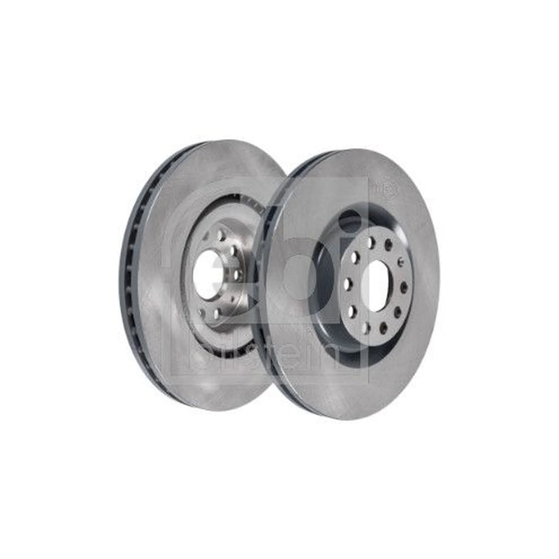 Febi 2 x Internally Vented Front Brake Discs 34254-x2