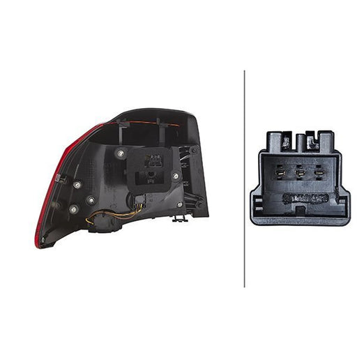 Hella Tail Light / Lamp WY21W Right 2SD 010 408-081