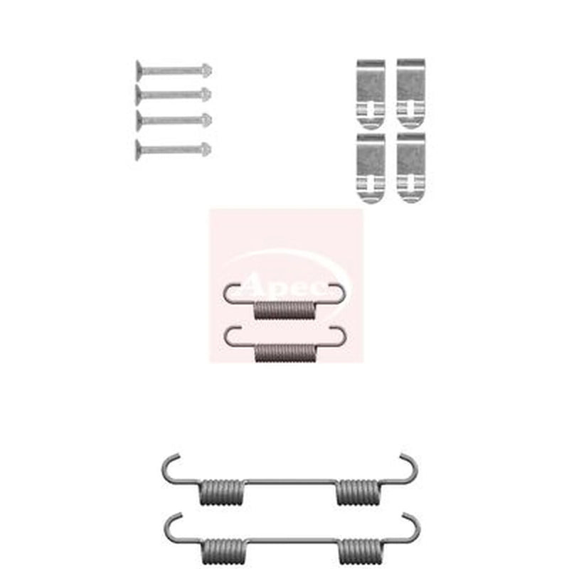 Apec Parking Brake Shoe Accessory Kit Rear KIT2140