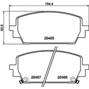 Mintex Front Brake Pad Set MDB3497