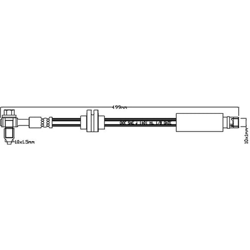 Juratek Brake Hydraulic Hose Line Right JBH1193