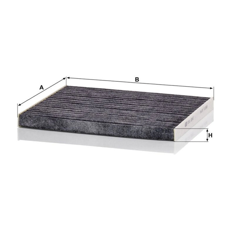 MANN-FILTER Cabin Air Filter (Pollen Filter) behind CUK 2243
