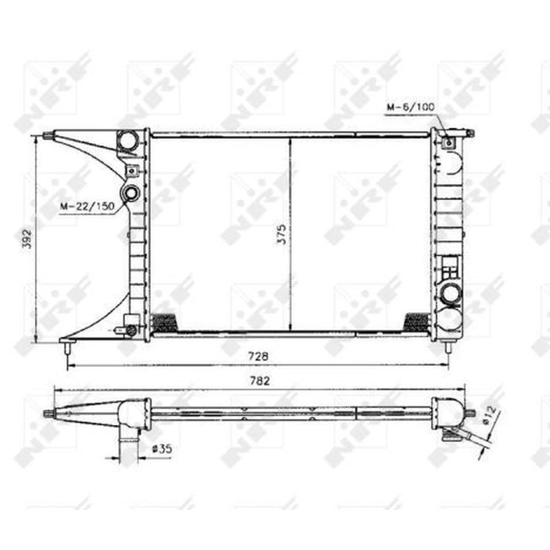 NRF Engine Radiator 50222
