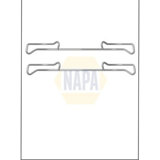 NAPA Brake Pad Accessory Fitting Kit Front NFK1086