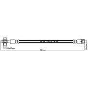 Abtex Brake Hydraulic Hose Line Right ABH1195