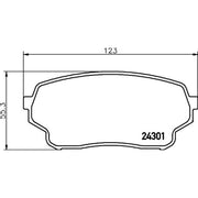Mintex Front Brake Pad Set MDB2780