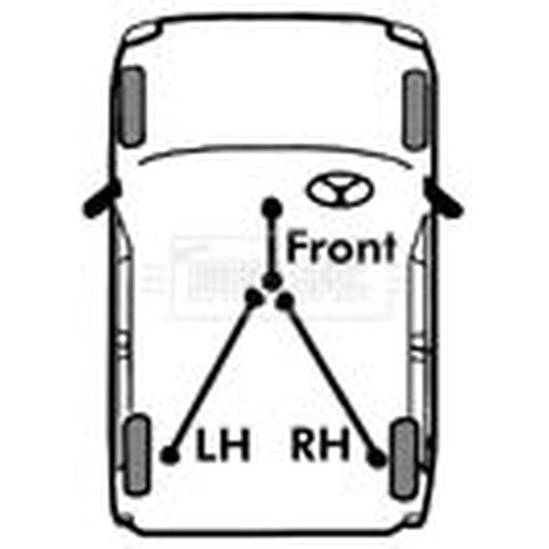 Borg & Beck Handbrake Cable Right Rear BKB3328