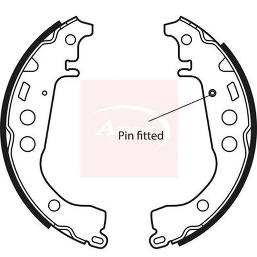 Apec Brake Shoe Set Axle Kit SHU592