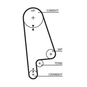 Gates Timing Belt Cambelt 107 Teeth 5233XS
