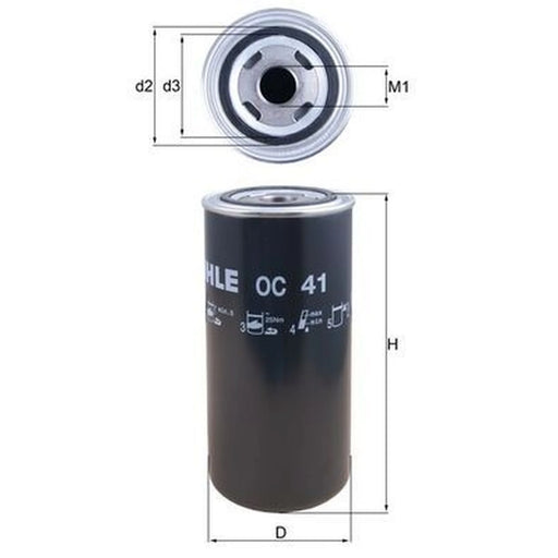 Mahle Engine Oil Filter OC 41