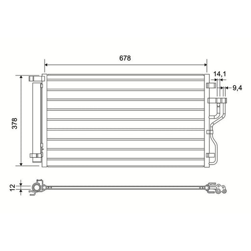 Valeo Air Conditioning Condenser 822826