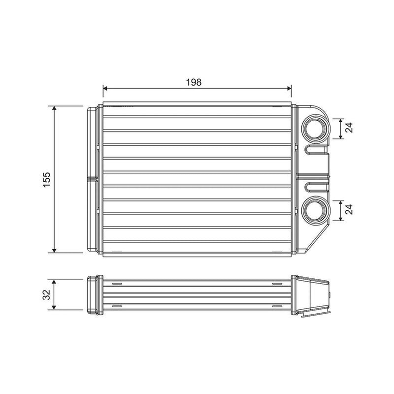 Valeo Heater Matrix Core Heat Exchanger 811575