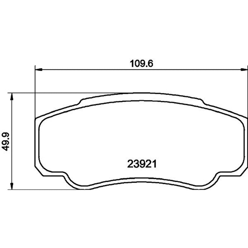 DON Rear Brake Pad Set PCP1658