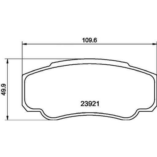 Mintex Rear Brake Pad Set MDB2540