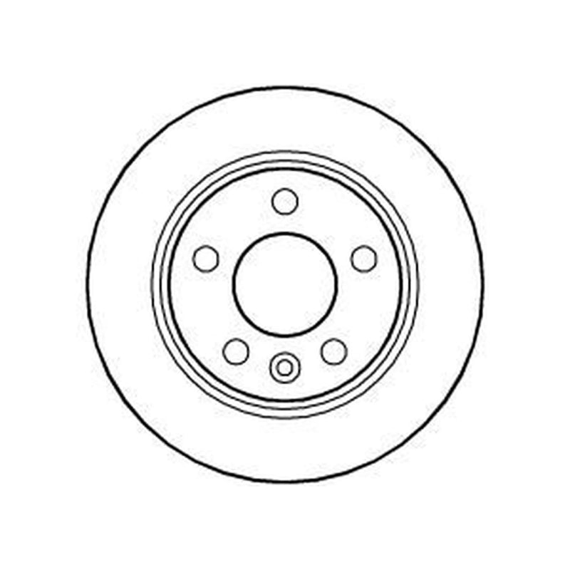 Abtex 2 x Solid Rear Brake Discs BD638S-x2