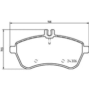 DON Front Brake Pad Set PCP1024