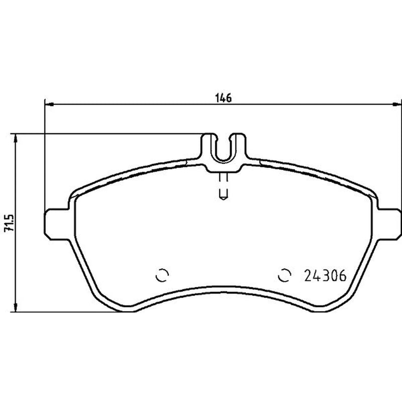 Mintex Front Brake Pad Set MDB2830
