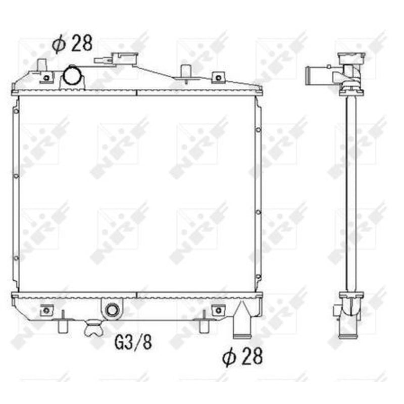 NRF Engine Radiator 506516