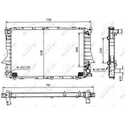 NRF Engine Radiator 51321