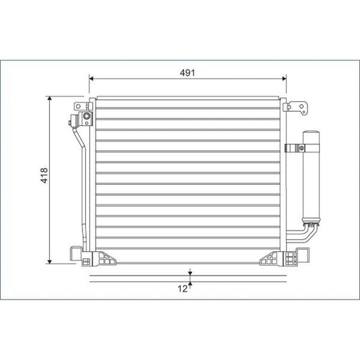Valeo Air Conditioning Condenser 822587