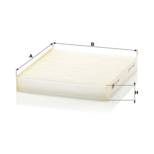 MANN-FILTER Cabin Air Filter (Pollen Filter) behind the glov CU 2145