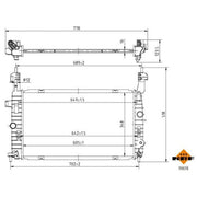 NRF Engine Radiator 50038
