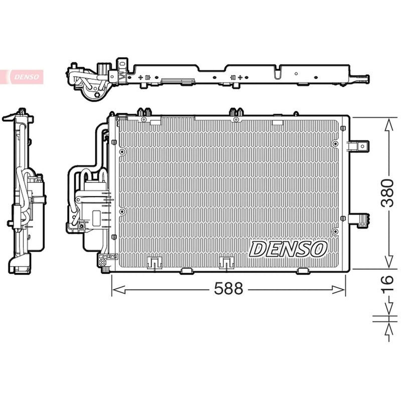 Denso Air Conditioning Condenser DCN20027