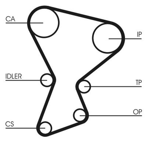 Continental CTAM Timing Belt Cambelt 157 Teeth CT545