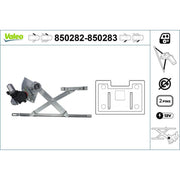 Valeo Electric Window Regulator Lifter Left Front 850282
