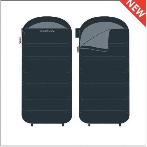 Outdoor Revolution Sun Star Midi 300 DL Anthracite Sleeping Bag - Outdoor Revolution - Van Life Living