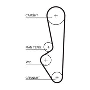 Gates Timing Belt Cambelt 119 Teeth 5094XS