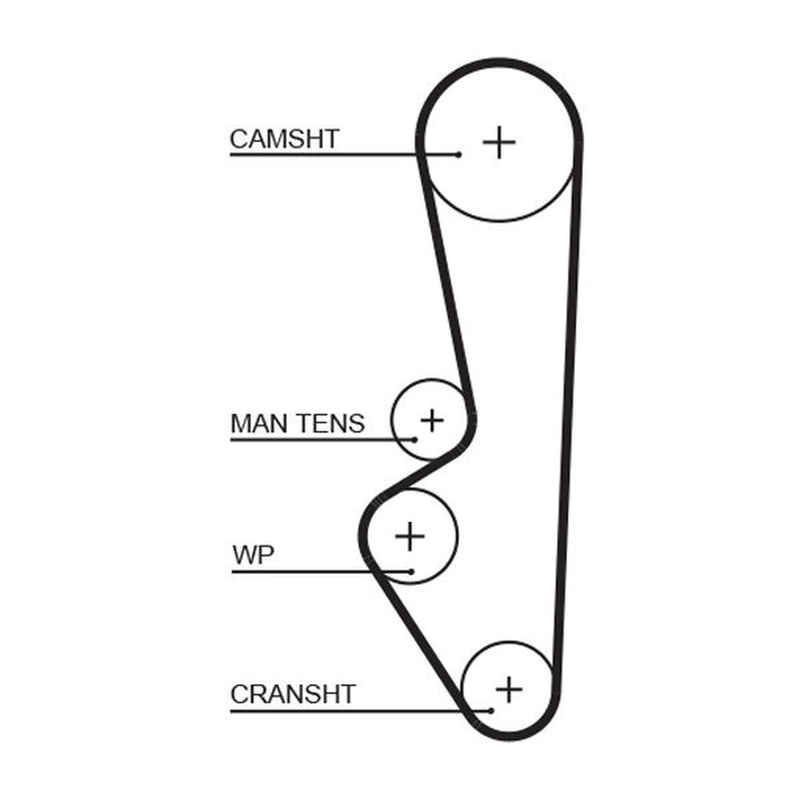 Gates Timing Belt Cambelt 119 Teeth 5094XS