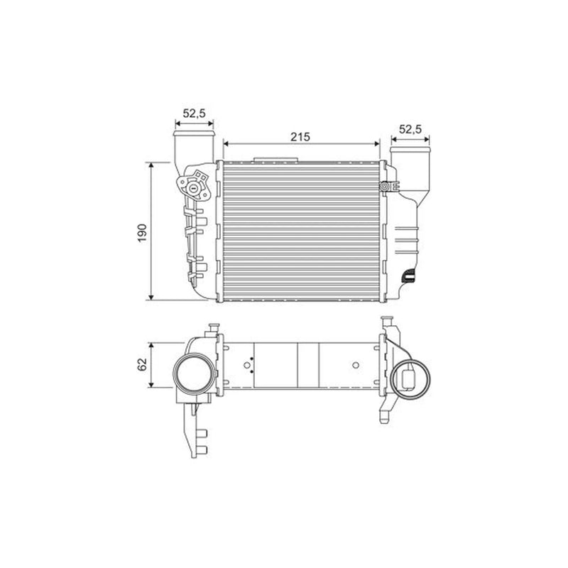 Valeo Intercooler (Charge Air Cooler) 817867