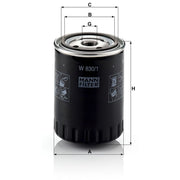 MANN-FILTER Engine Oil Filter W 830/1