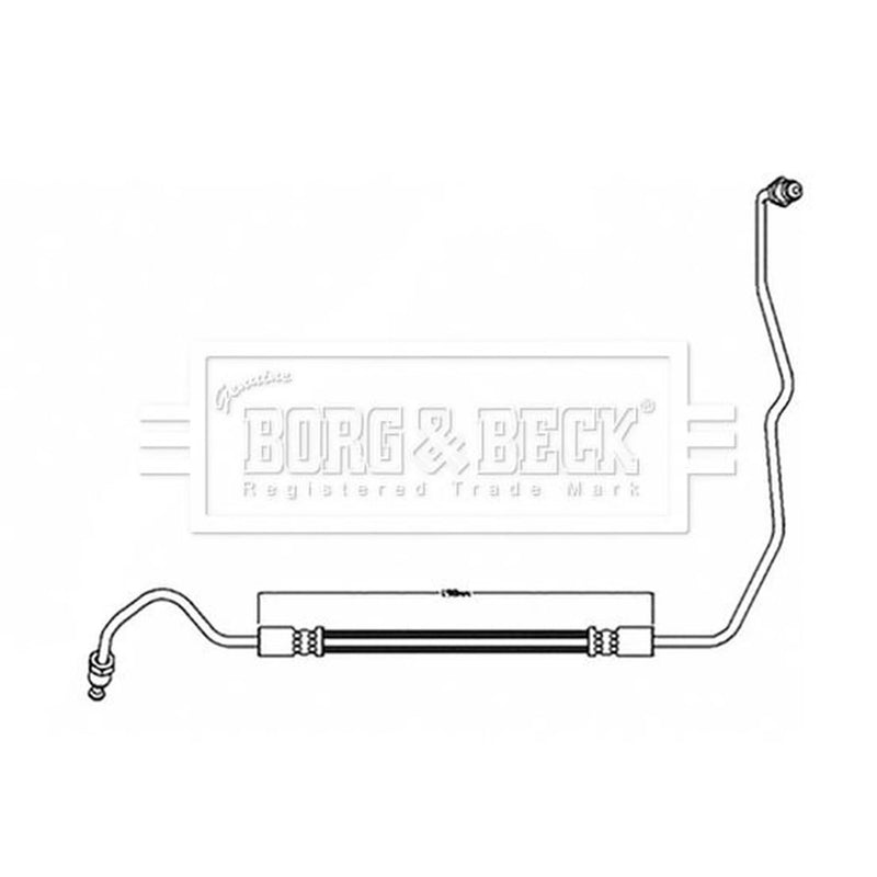 Borg & Beck Brake Hydraulic Hose Line outer BBH8597