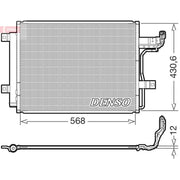 Denso Air Conditioning Condenser fits Mazda 3 2018-2020 1.5 2.0