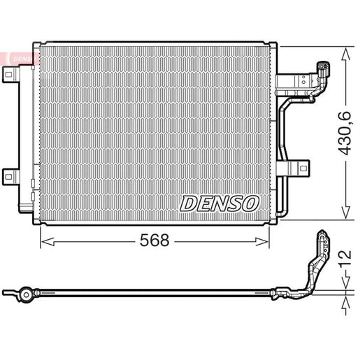 Denso Air Conditioning Condenser DCN44019
