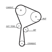 Gates Timing Belt & Water Pump Kit KP15654XS