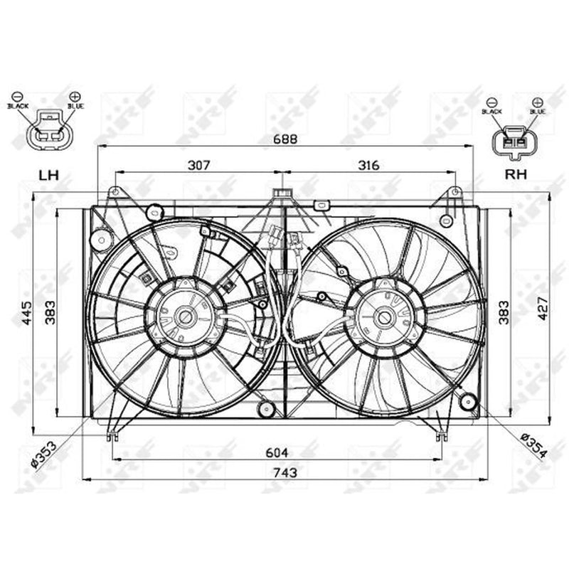 NRF Engine Cooling Fan 47567