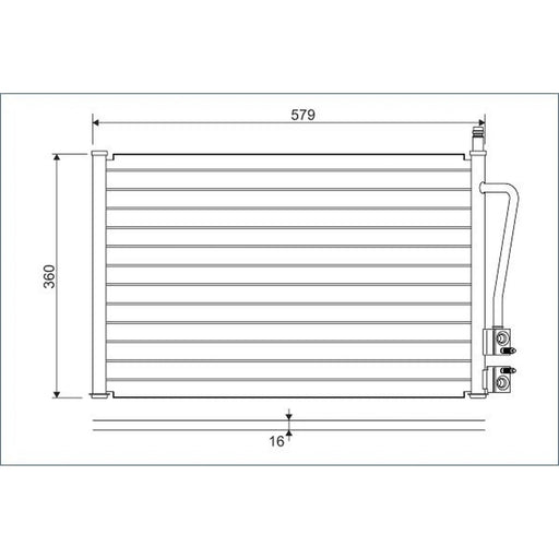 Valeo Air Conditioning Condenser 817664