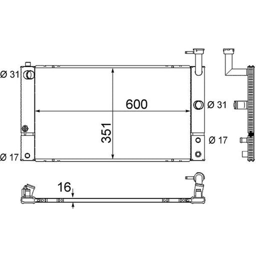 Mahle Engine Radiator CR 1855 000S