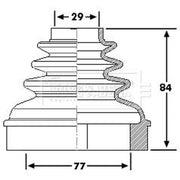 Borg & Beck Drive Shaft Bellow Kit transmission sided BCB6192
