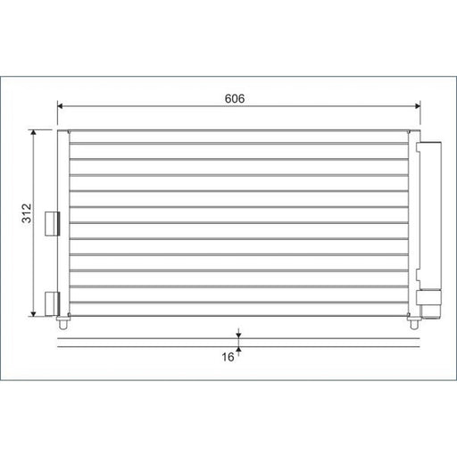 Valeo Air Conditioning Condenser 818021