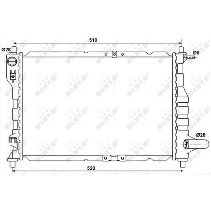 NRF Engine Radiator 53068A