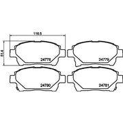 Mintex Front Brake Pad Set MDB3031