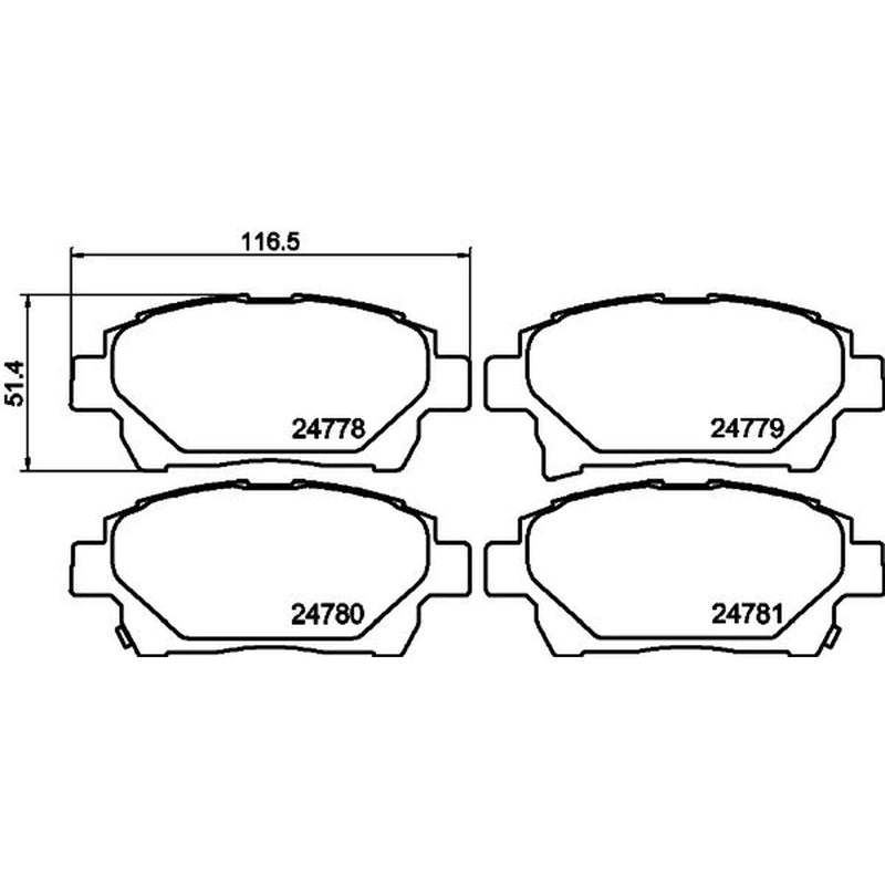 Mintex Front Brake Pad Set MDB3031