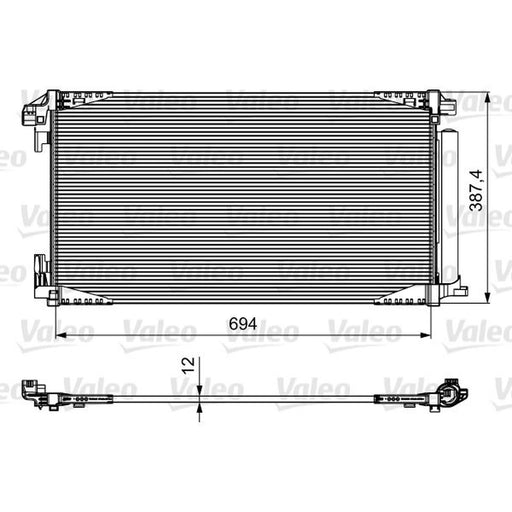 Valeo Air Conditioning Condenser 814028