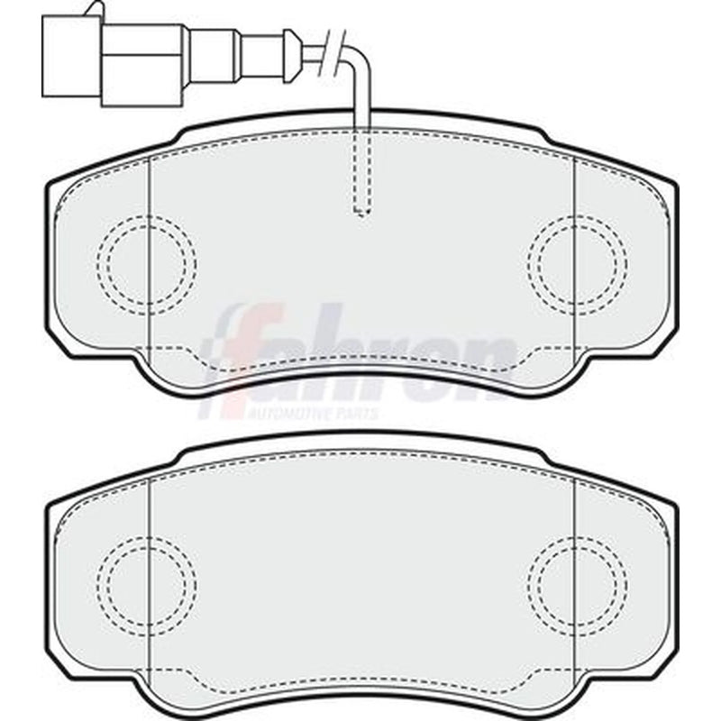 Fahren Rear Brake Pad Set fits Nissan Cabstar 2006-2013
